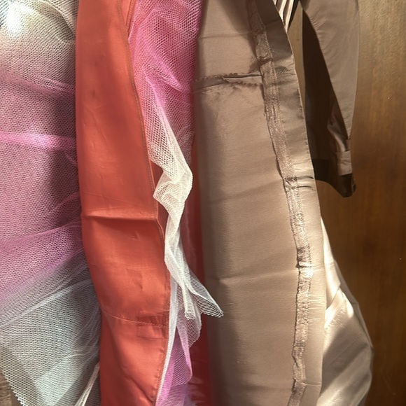 50s 60s Art Deco Brown Party Dress S/M - Picture 6 of 11